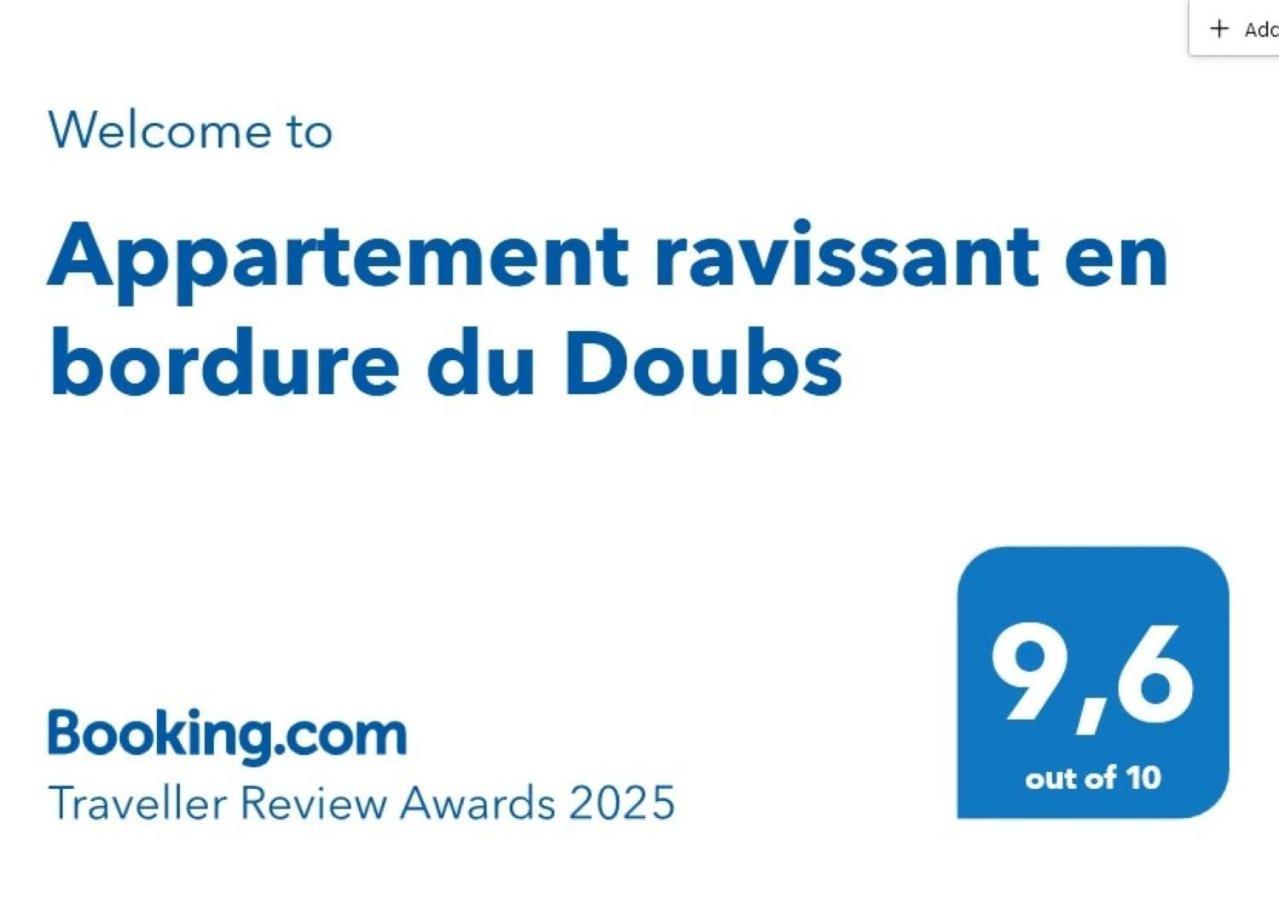 Appartement Ravissant En Bordure Du Doubs Longevelle-sur-Doubs 外观 照片